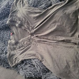 F21 forest green shirt